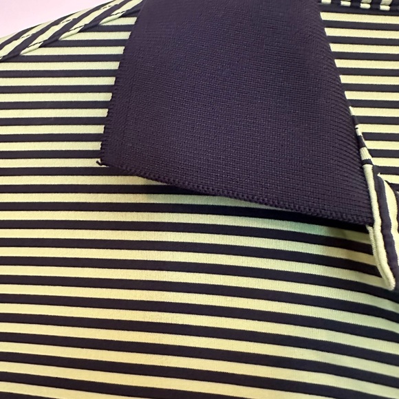 Men’s Medium FootJoy green and‎ blue striped golf shirt - Picture 5 of 9